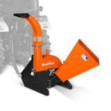 MechMaxx 3-Point PTO Wood Chipper Attachment for Tractors up to 45HP with PTO Shaft Included, Model BX42S