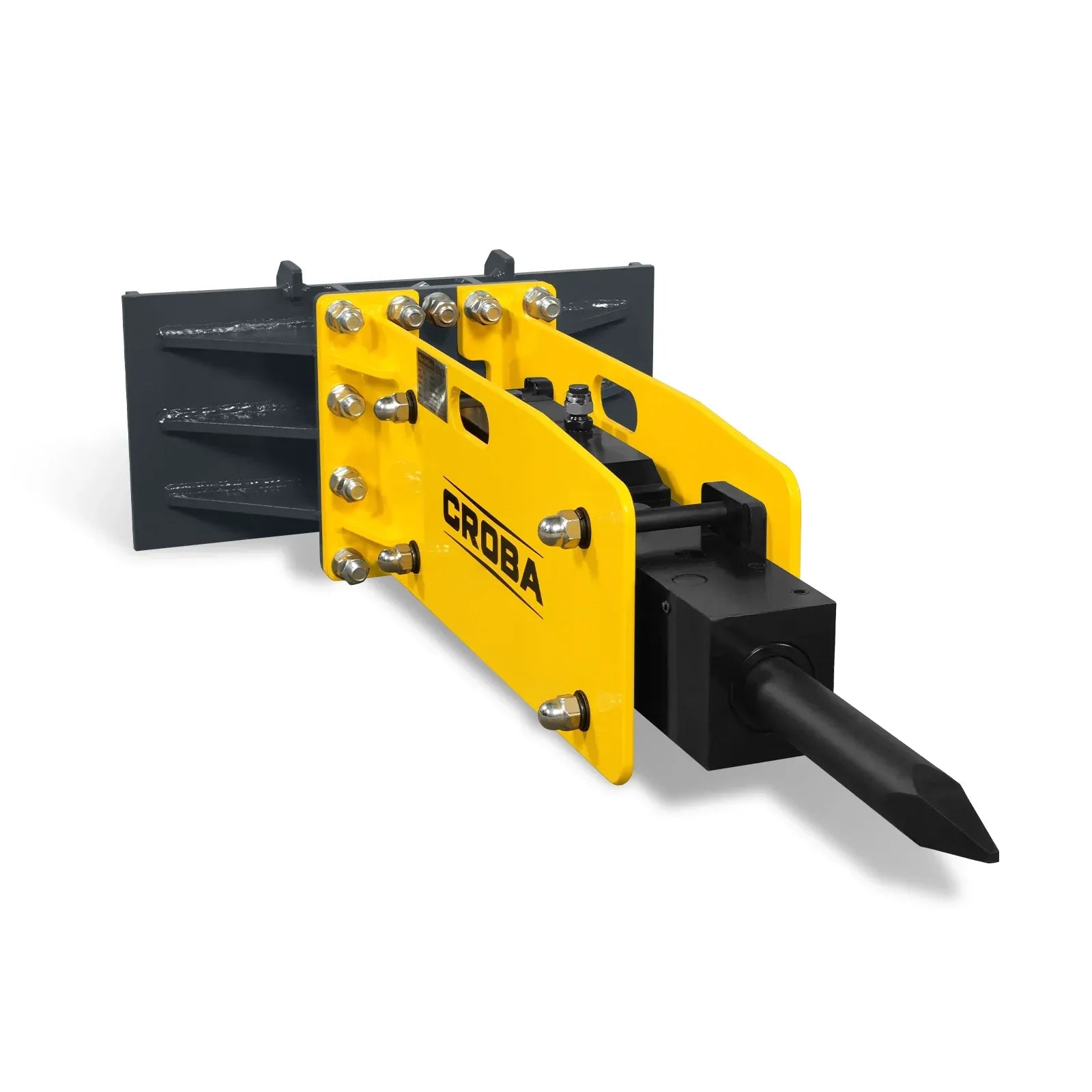 MechMaxx 300 ft-lbs Hydraulic Concrete Breaker Hammer Attachment for Mini Skid Steer