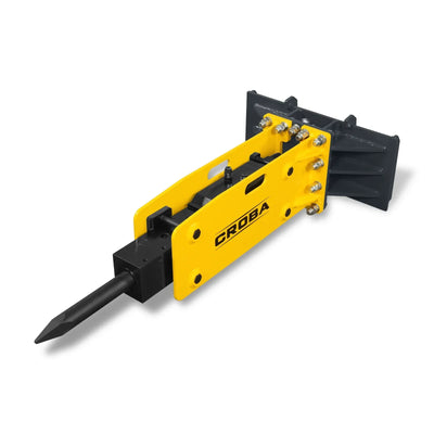 MechMaxx 300 ft-lbs Hydraulic Concrete Breaker Hammer Attachment for Mini Skid Steer