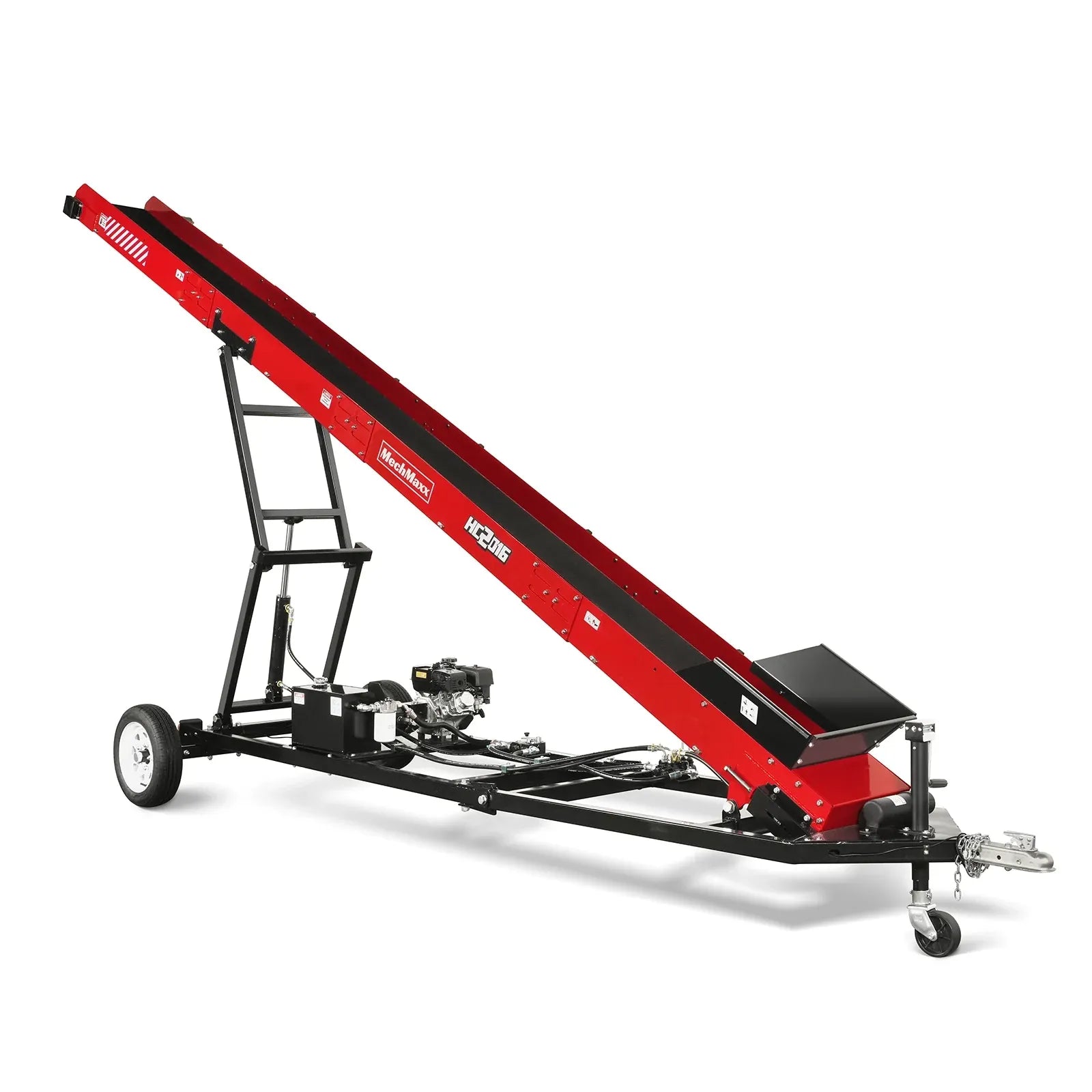 MechMaxx Firewood Conveyor with 7HP 212cc Engine, 124" Max Lift Height, 236" Length, Model HC2016
