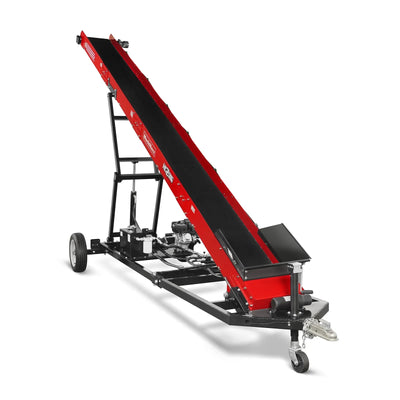 MechMaxx Firewood Conveyor with 7HP 212cc Engine, 124" Max Lift Height, 236" Length, Model HC2016
