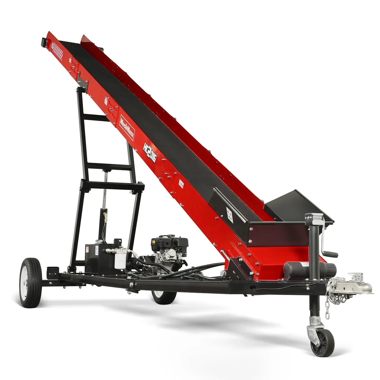 MechMaxx Firewood Conveyor with 7HP 212cc Engine, 124" Max Lift Height, 236" Length, Model HC2016