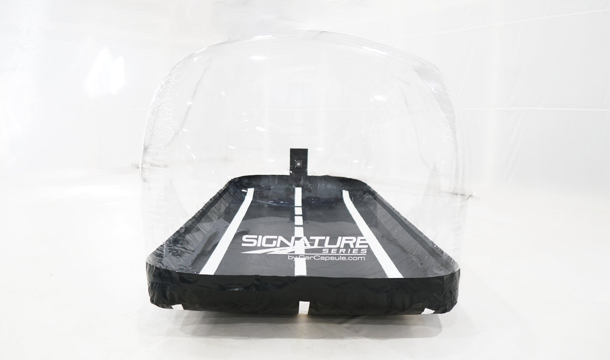 CarCapsule 16 ft Indoor Signature Series Vehicle Capsule w/Road Emblazoned Floor & IntelliCharger