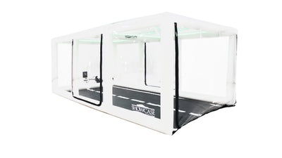 CarCapsule 16 ft Signature Series ShowCase Indoor Capsule w/ Road Design Floor, IntelliCharger & LED Kit - CCSH16SIG