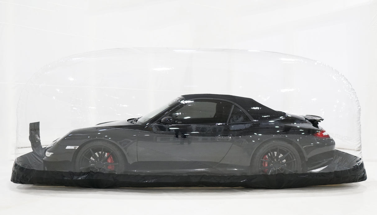 CarCapsule 16 ft Indoor Signature Series Vehicle Capsule w/Road Emblazoned Floor & IntelliCharger