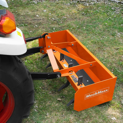 MechMaxx 60" Box Blade Scraper with 5 Shanks, 3-Point Hitch, Model BB60