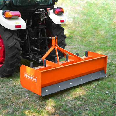 MechMaxx 72" Box Blade Scraper with 6 Shanks, 3-Point Hitch, Model BB72