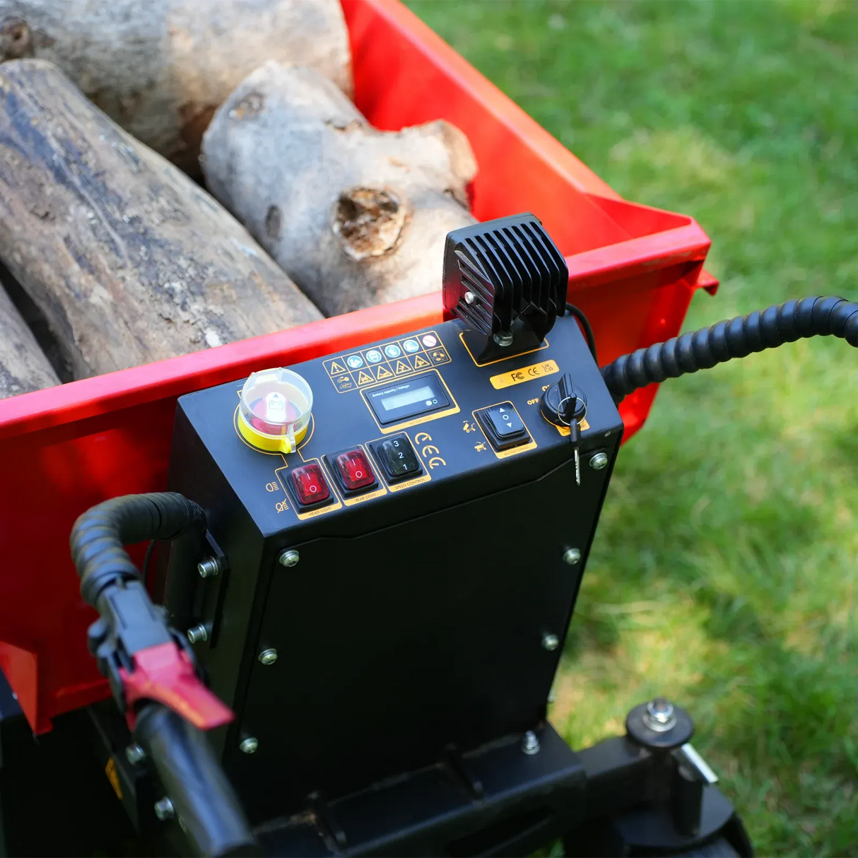MechMaxx 1100 lb 48V 1000W DC Motor Hydraulic Dump Cart Mini Dumper, Model EH50