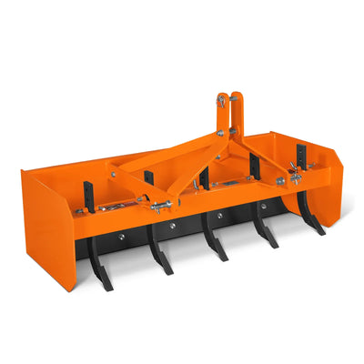 MechMaxx 60" Box Blade Scraper with 5 Shanks, 3-Point Hitch, Model BB60