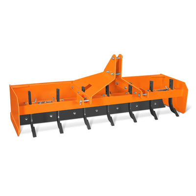 MechMaxx 84" Box Blade Scraper with 7 Shanks, 3-Point Hitch, Model BB84