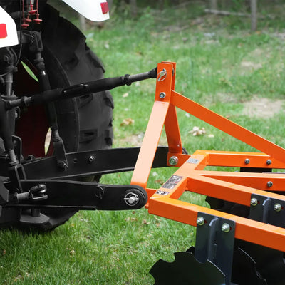 MechMaxx 60" Tractor Notched Disc Harrow, 3-Point Hitch, Model DH60