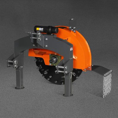 MechMaxx 3-Point PTO Stump Grinder with 30" Flywheel and 44 Carbide Teeth for 40–100HP Tractors, Includes PTO Shaft with Slip Clutch, Model SG30PRO