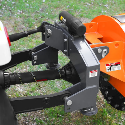 MechMaxx 3-Point PTO Stump Grinder with 30" Flywheel and 44 Carbide Teeth for 40–100HP Tractors, Includes PTO Shaft with Slip Clutch, Model SG30PRO