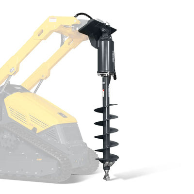 MechMaxx Mini Skid Steer Drive Auger Attachment with 6", 9", and 12" Auger Bits