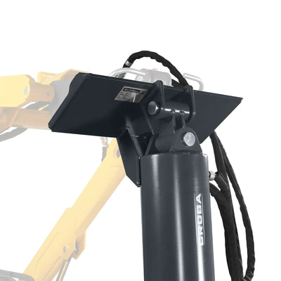 MechMaxx Mini Skid Steer Drive Auger Attachment with 6", 9", and 12" Auger Bits