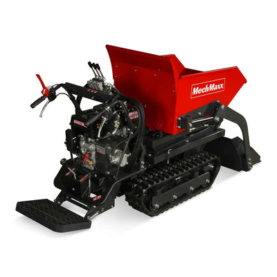 MechMaxx 1100 lb Tracked Dumper with 10HP 302cc Gas Engine, Hydraulic Tipping and Front Shovel, Model D50HTFL