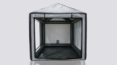 CarCapsule 10 ft Bike ShowCase Outdoor Cover w/ Pitched Roof (9 ft Peak, Dual Bike) - BBSHO10