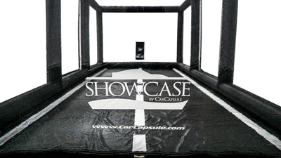 CarCapsule 16 ft CF1 Series ShowCase Indoor Capsule w/ Road Design Floor, IntelliCharger & LED Kit - CCSH16CF1