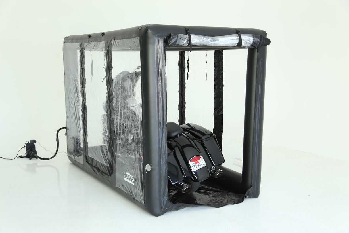 CarCapsule 12 ft Bike ShowCase Indoor Black Cover - BBSH12