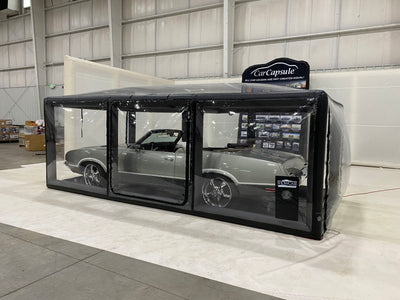 CarCapsule 18 ft ShowCase Indoor Black Cover – Drive Thru Model - CCSH18DTHRU