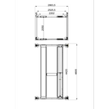 Katool KT-4H950 9,500 lb Heavy-Duty 4-Post Parking and Storage Lift