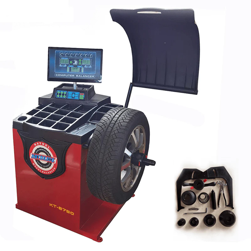 Katool KT-T850 Tilt-Back Tire Changer & KT-B750 Wheel Balancer Combo