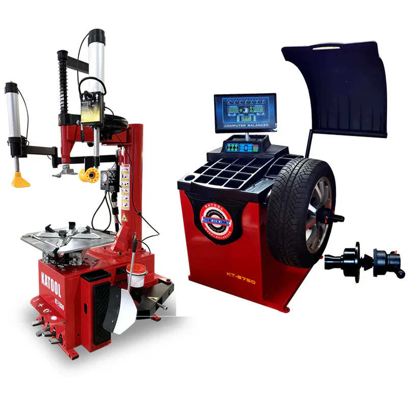 Katool KT-T830 Tire Changer & KT-B750 Wheel Balancer Shop Combo