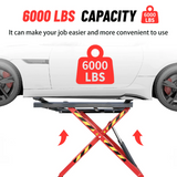 Katool KT-X66 6,600 lb Portable Mid-Rise Scissor Lift for Home Garage