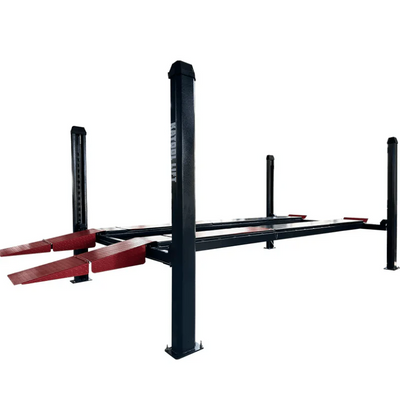 Katool KT-4H120X 12,000 lb Heavy-Duty 4-Post Car and Truck Lift with Rolling Jack