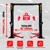Katool KT-M150D 15,000 lb Heavy-Duty 2-Post Car Lift for Trucks and SUVs