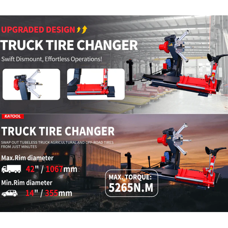 Katool KT-T260 Heavy-Duty Truck and Bus Tire Changer for 14"-42" Rims