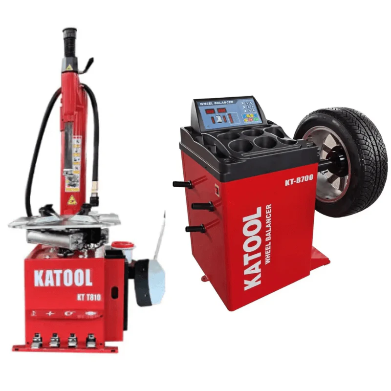 Katool KT-T810 Tire Changer & KT-B700 Wheel Balancer Shop Combo