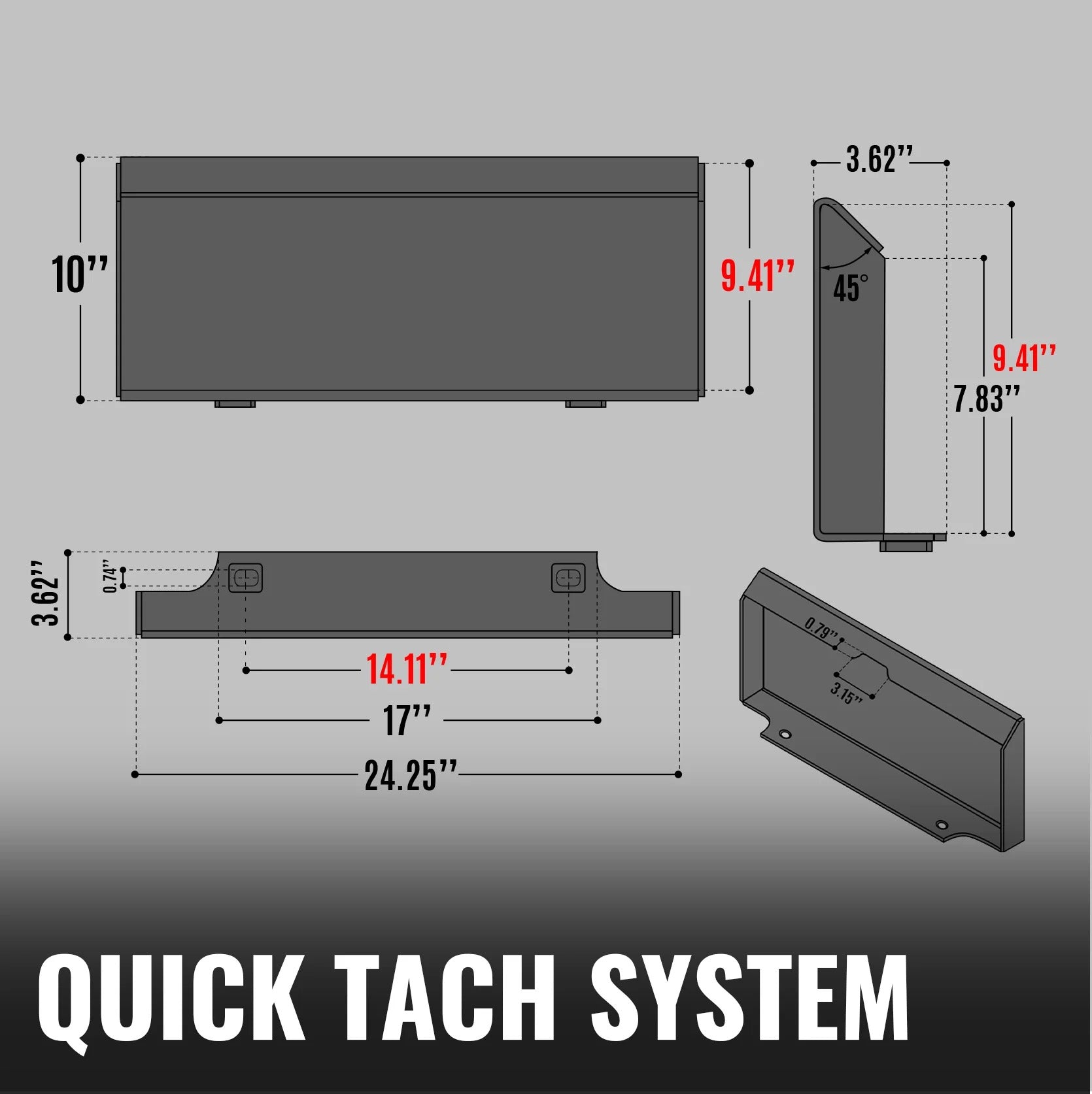 MechMaxx 37" Forestry Drum Mulcher Attachment for Mini Skid Steer with Hydraulic Flow Range 11–16 GPM, Model MCH37