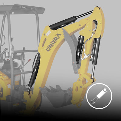MechMaxx Mini Compact Excavator with Kubota D902 Engine, 89" Max Digging Depth, 4145 lb Operating Weight, Model MEC17