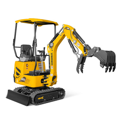 MechMaxx Mini Compact Excavator with B&S VANGUARD 408cc 14HP Engine, 65.7" Max Digging Depth, 2370 lb Operating Weight, Model MEC10