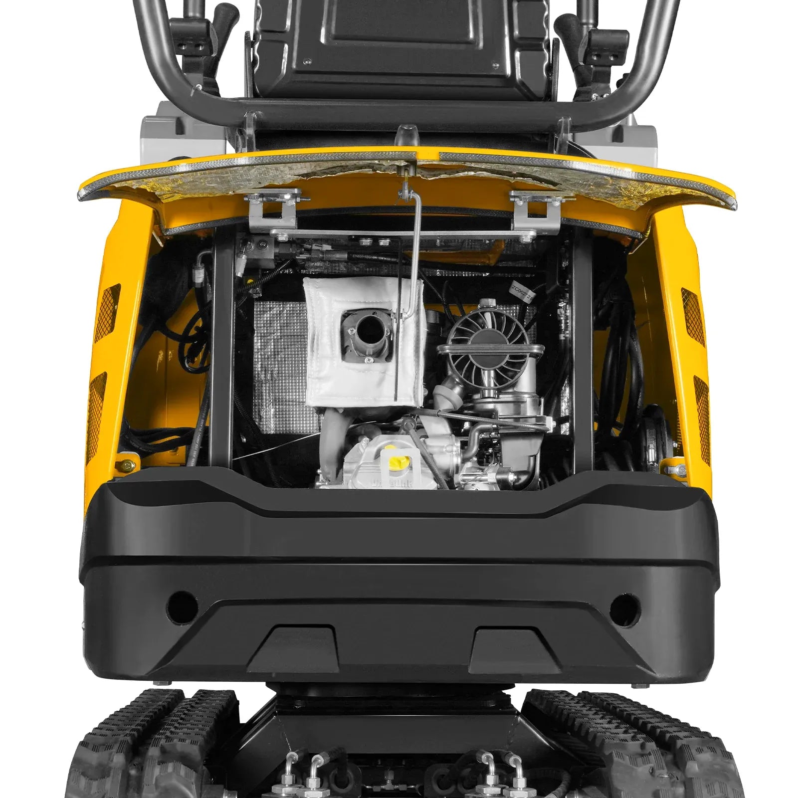MechMaxx Mini Compact Excavator with B&S VANGUARD 408cc 14HP Engine, 65.7" Max Digging Depth, 2370 lb Operating Weight, Model MEC10