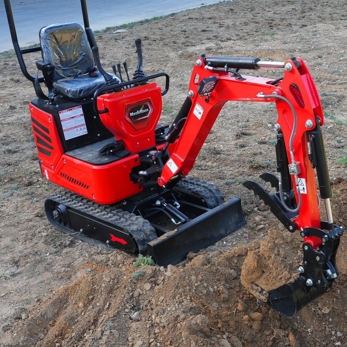 MechMaxx Mini Compact Excavator with HONDA GX390 Engine, 65.7" Max Digging Depth, 2280 lb Operating Weight, Model MEC10