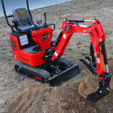 MechMaxx Mini Compact Excavator with HONDA GX390 Engine, 65.7" Max Digging Depth, 2280 lb Operating Weight, Model MEC10