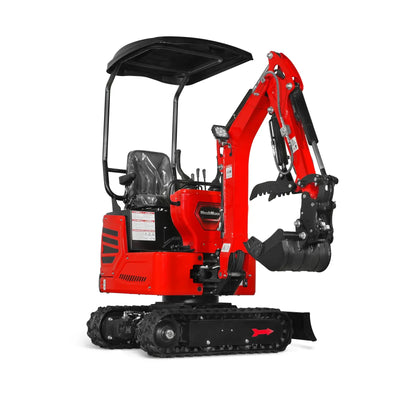 MechMaxx Mini Compact Excavator with HONDA GX390 Engine, 65.7" Max Digging Depth, 2280 lb Operating Weight, Model MEC10