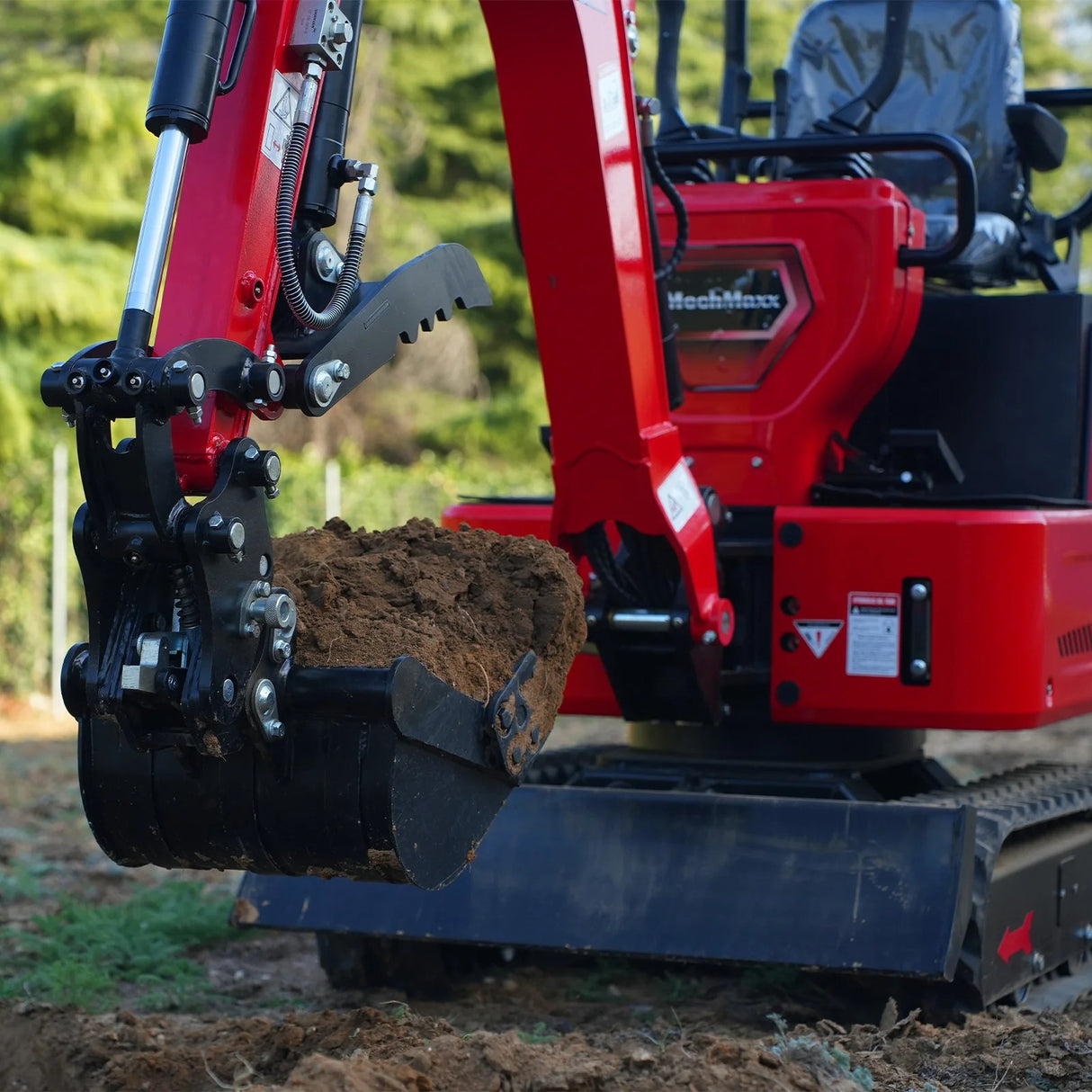 MechMaxx Mini Compact Excavator with HONDA GX390 Engine, 65.7" Max Digging Depth, 2280 lb Operating Weight, Model MEC10