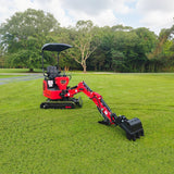 MechMaxx Mini Compact Excavator with HONDA GX390 Engine, 65.7" Max Digging Depth, 2280 lb Operating Weight, Model MEC10