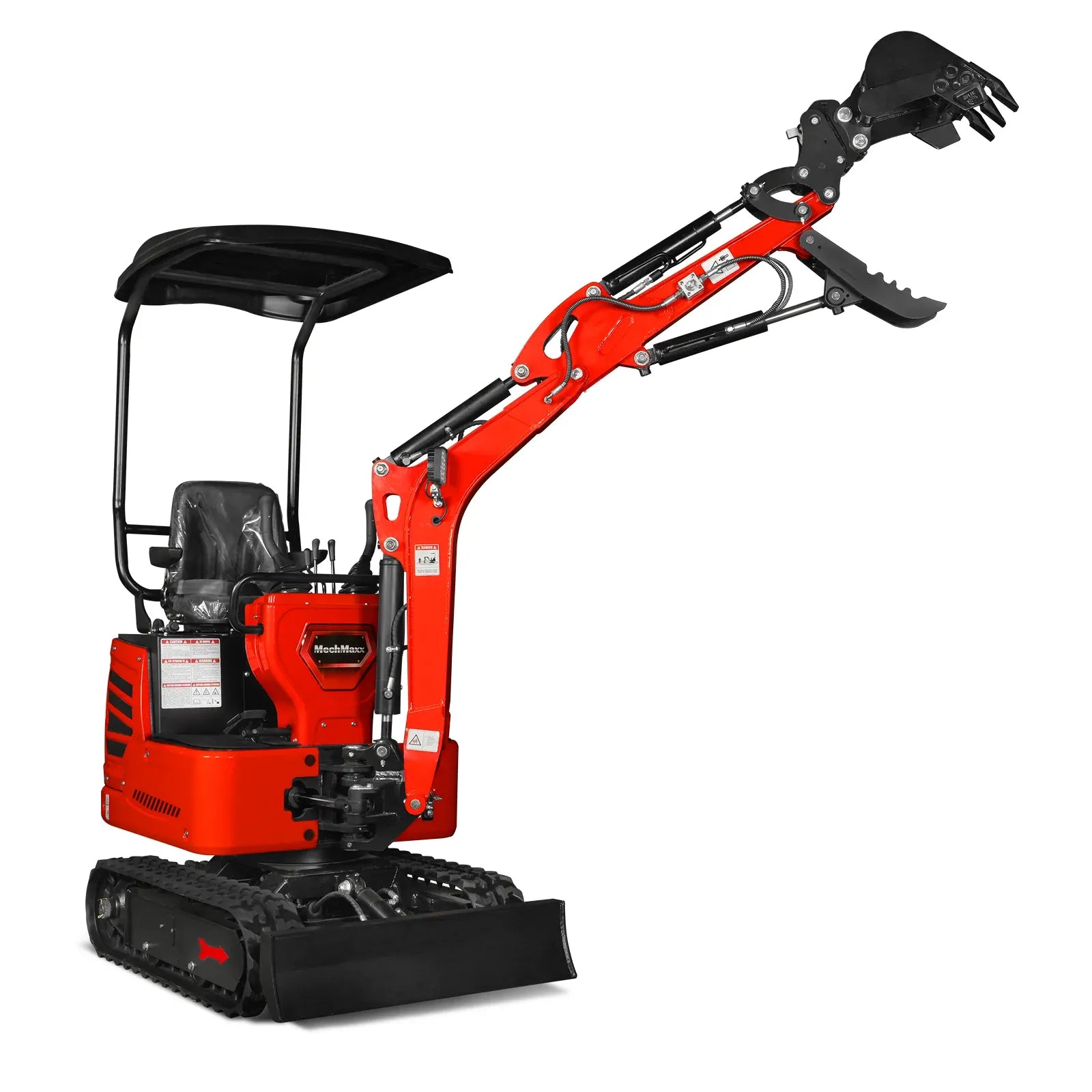 MechMaxx Mini Compact Excavator with HONDA GX390 Engine, 65.7" Max Digging Depth, 2280 lb Operating Weight, Model MEC10