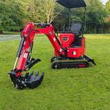 MechMaxx Mini Compact Excavator with HONDA GX390 Engine, 65.7" Max Digging Depth, 2280 lb Operating Weight, Model MEC10