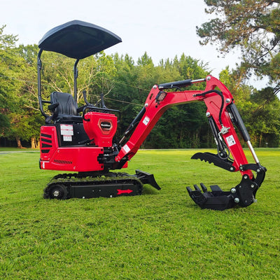 MechMaxx Mini Compact Excavator with HONDA GX390 Engine, 65.7" Max Digging Depth, 2280 lb Operating Weight, Model MEC10
