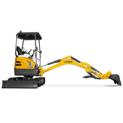 MechMaxx Mini Compact Excavator with Kubota D902 Engine, 89" Max Digging Depth, 4145 lb Operating Weight, Model MEC17