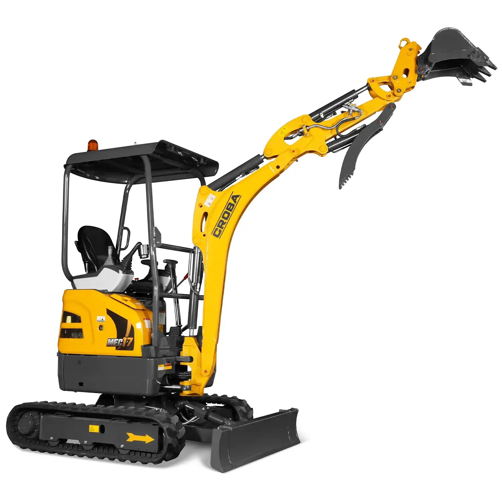 MechMaxx Mini Compact Excavator with Kubota D902 Engine, 89" Max Digging Depth, 4145 lb Operating Weight, Model MEC17
