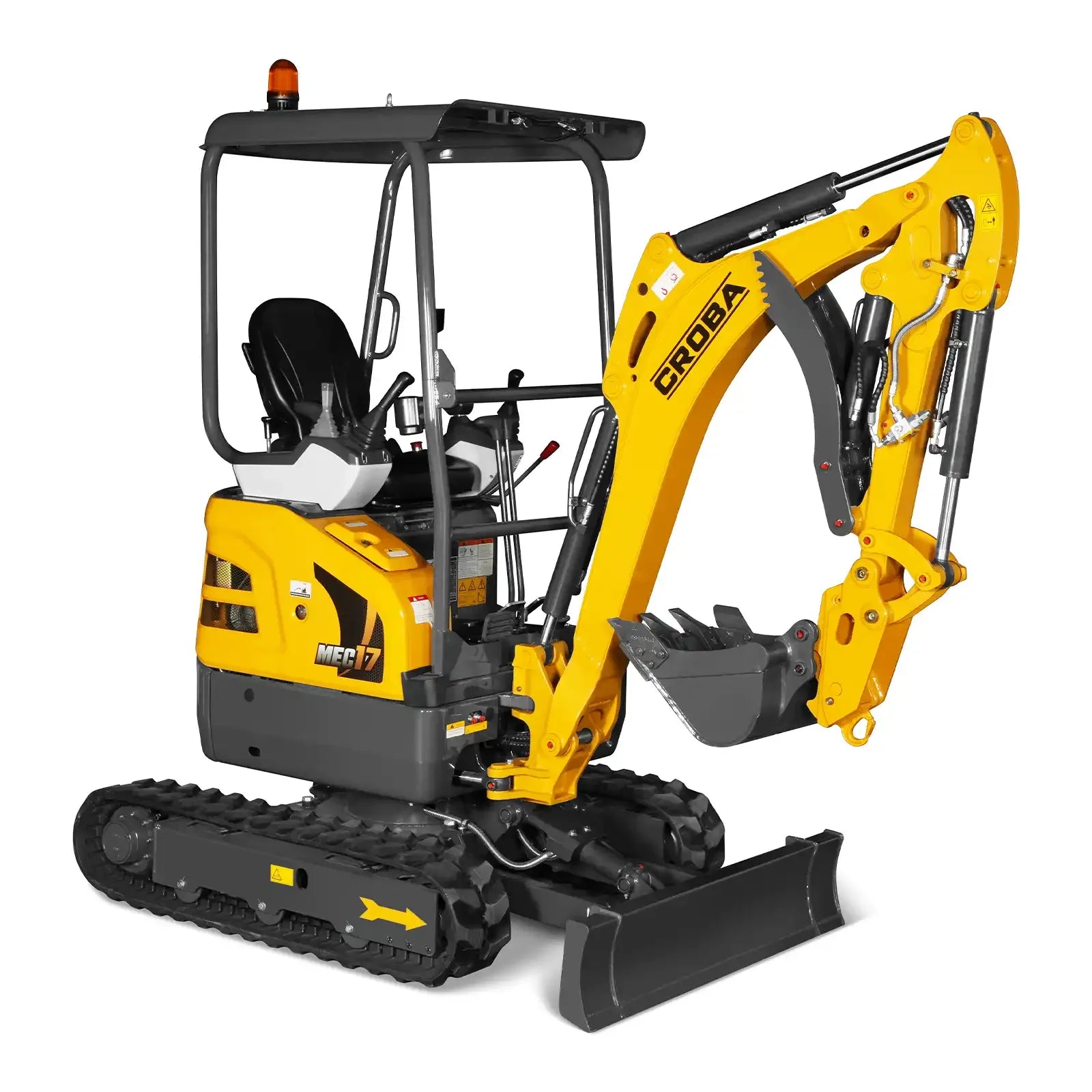 MechMaxx Mini Compact Excavator with Kubota D902 Engine, 89" Max Digging Depth, 4145 lb Operating Weight, Model MEC17