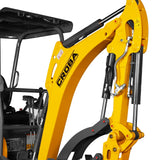 MechMaxx Mini Compact Excavator with Kubota D902 Engine, 89" Max Digging Depth, 4145 lb Operating Weight, Model MEC17