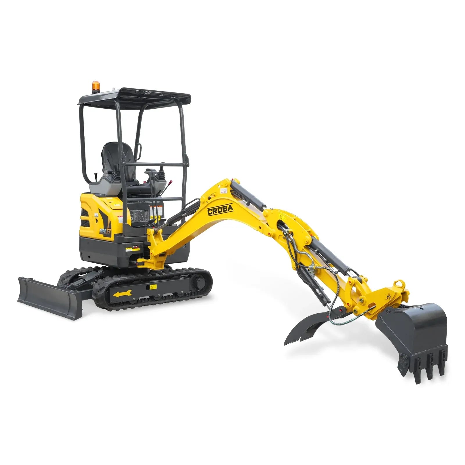 MechMaxx Mini Compact Excavator with Kubota D902 Engine, 95" Max Digging Depth, 4190 lb Operating Weight, Model MEC17PRO