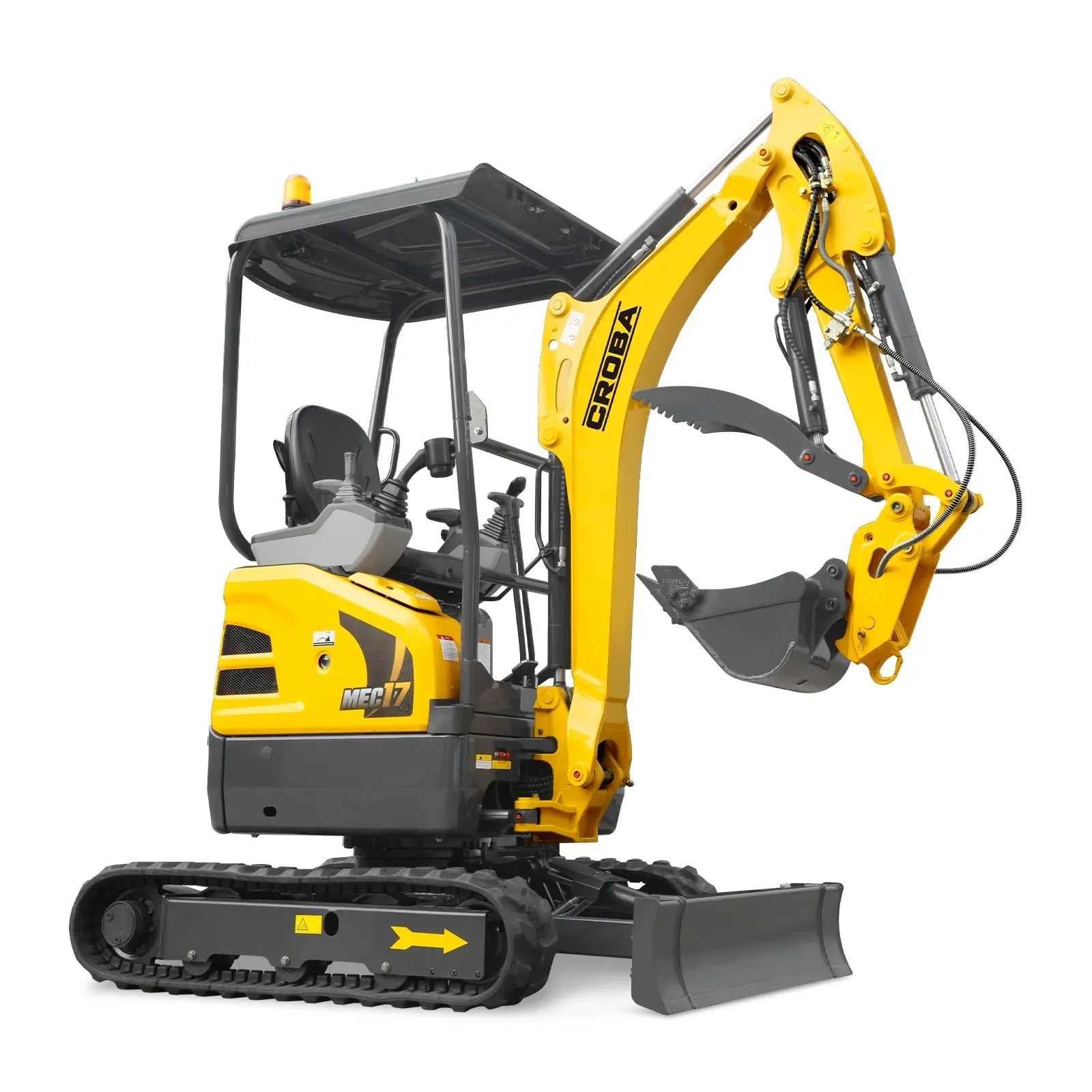 MechMaxx Mini Compact Excavator with Kubota D902 Engine, 95" Max Digging Depth, 4190 lb Operating Weight, Model MEC17PRO